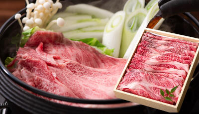 梼原町土佐黒毛和牛すき焼き用ギフト_イメージ