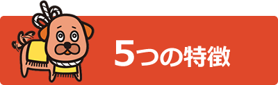 5つの特徴